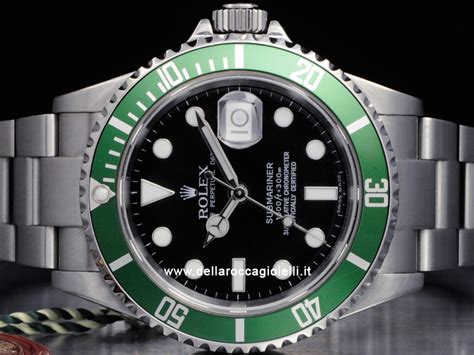 rolex submariner verde quadrante nero